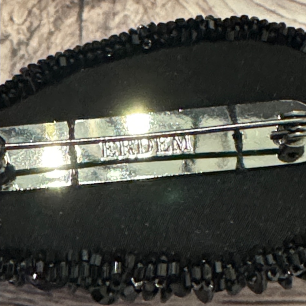 Erdem Black Beaded Brooch - Picture 7 of 13